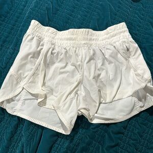 Size 8 White Lululemon Shorts